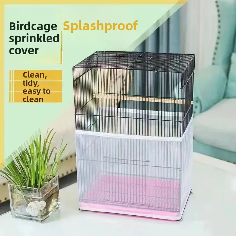 Capa Elástica para Gaiola de Pássaros Transparente Anti Respingo - Imagem 3