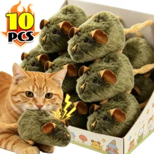 brinquedo de pelúcia para gatos rato simulado