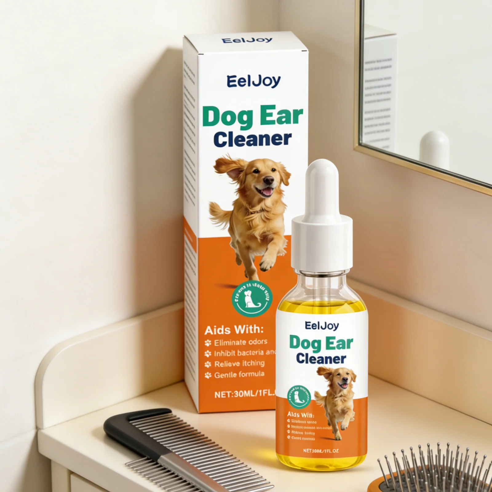 Limpador de Ouvidos EelJoy para Cães 30ml com Fórmula Suave - Imagem 5