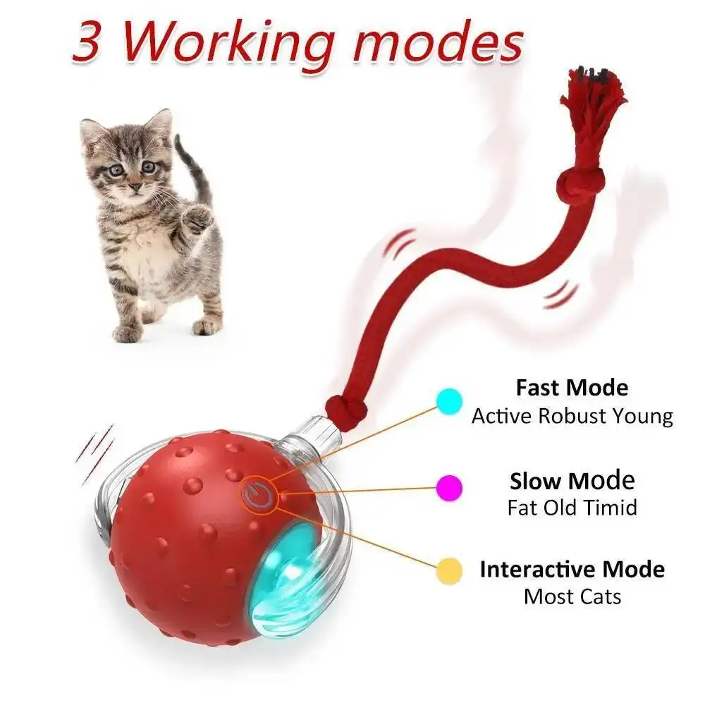 Brinquedo Interativo para Gatos Bola com Canto de Pássaro e Sensor de Movimento - Imagem 2