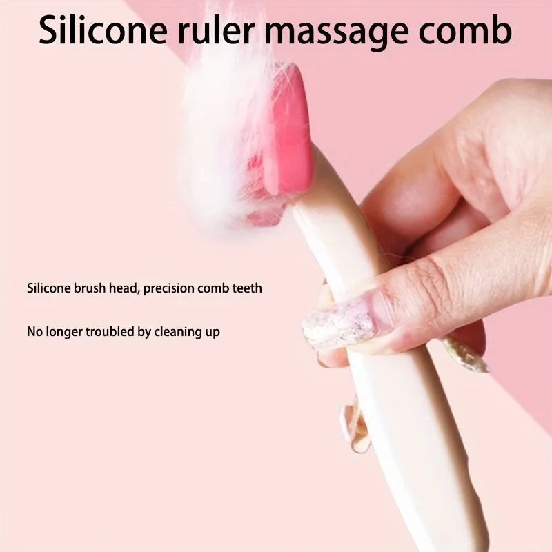 Escova para Coelhos e Gatos com Pente Destacável para Remover Pelos - Imagem 4