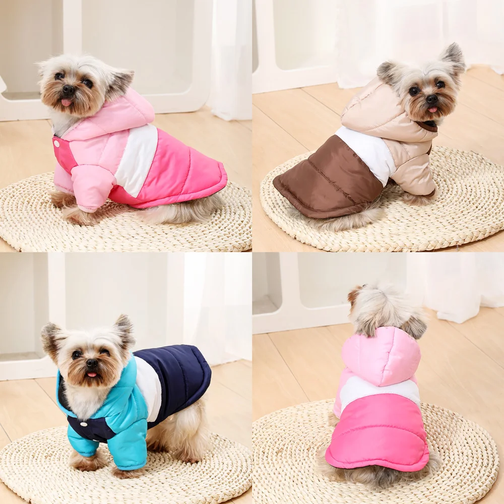 Casaco Hoodie para Cães e Gatos de Poliéster com Capuz para Inverno - Imagem 5