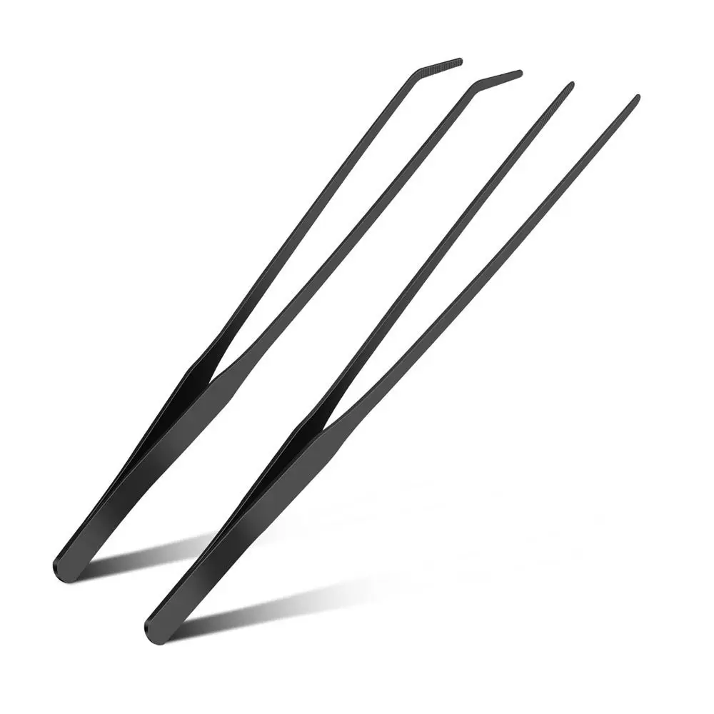 Pinça de Aço Inoxidável para Aquário 38 cm Reta com Ponta Antiderrapante - Imagem 4