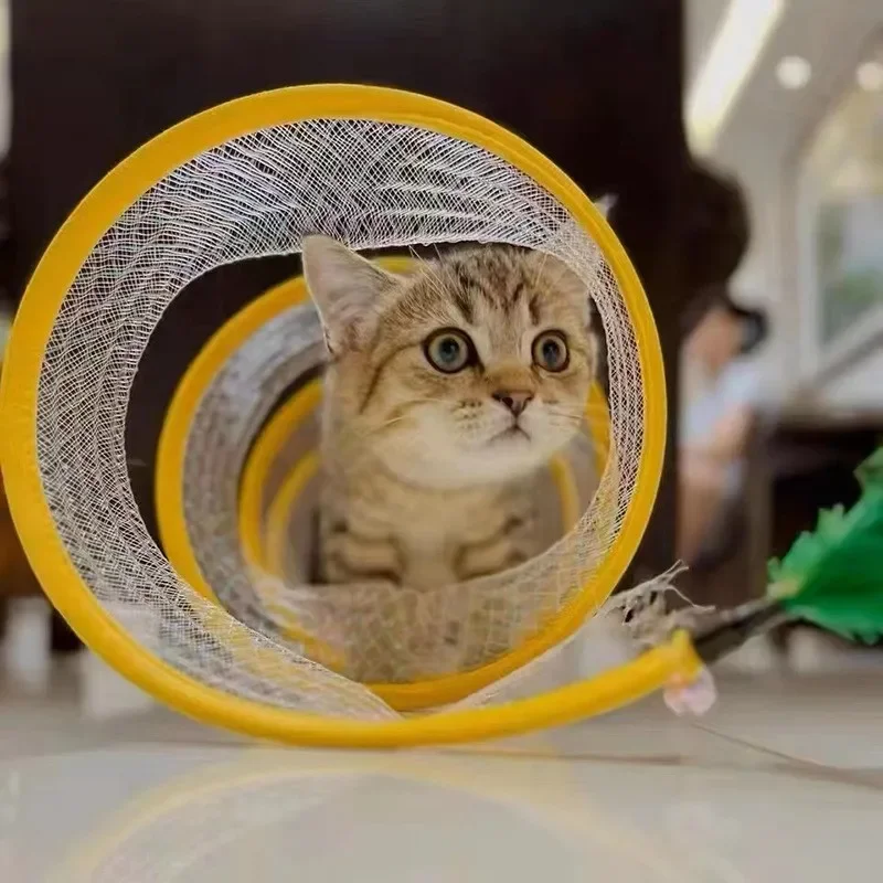 Túnel para Gatos Dobrável Tipo S com Bolinhas e Crinkle - Image 3