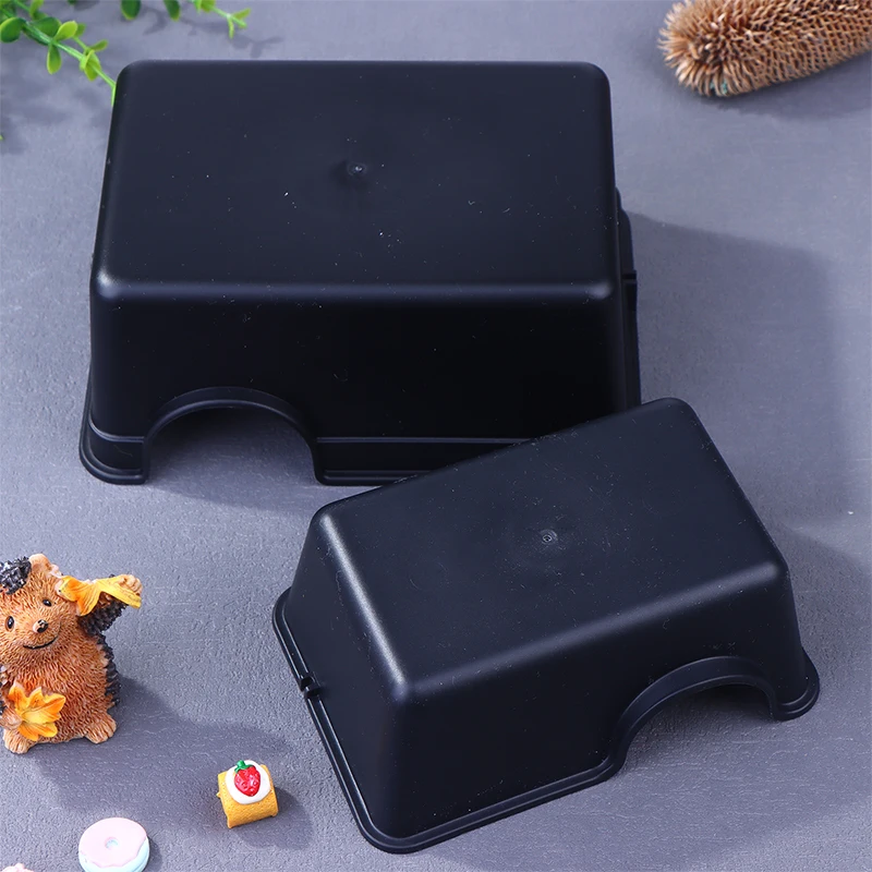 Caverna para Répteis de Plástico Preto e Branco com 2 Tamanhos - Imagem 2