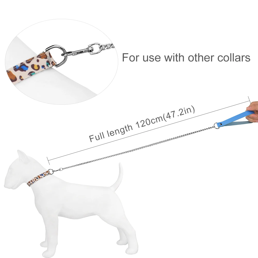 Coleira para Cães e Gatos Pequenos e Médios de Couro com Gancho 360° - Imagem 6