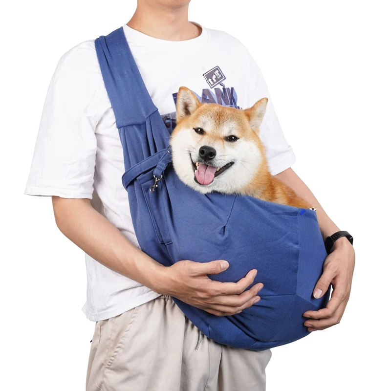 Bolsa de Ombro para Cães Pequenos e Gatos com Bolso de Armazenamento - Image 4