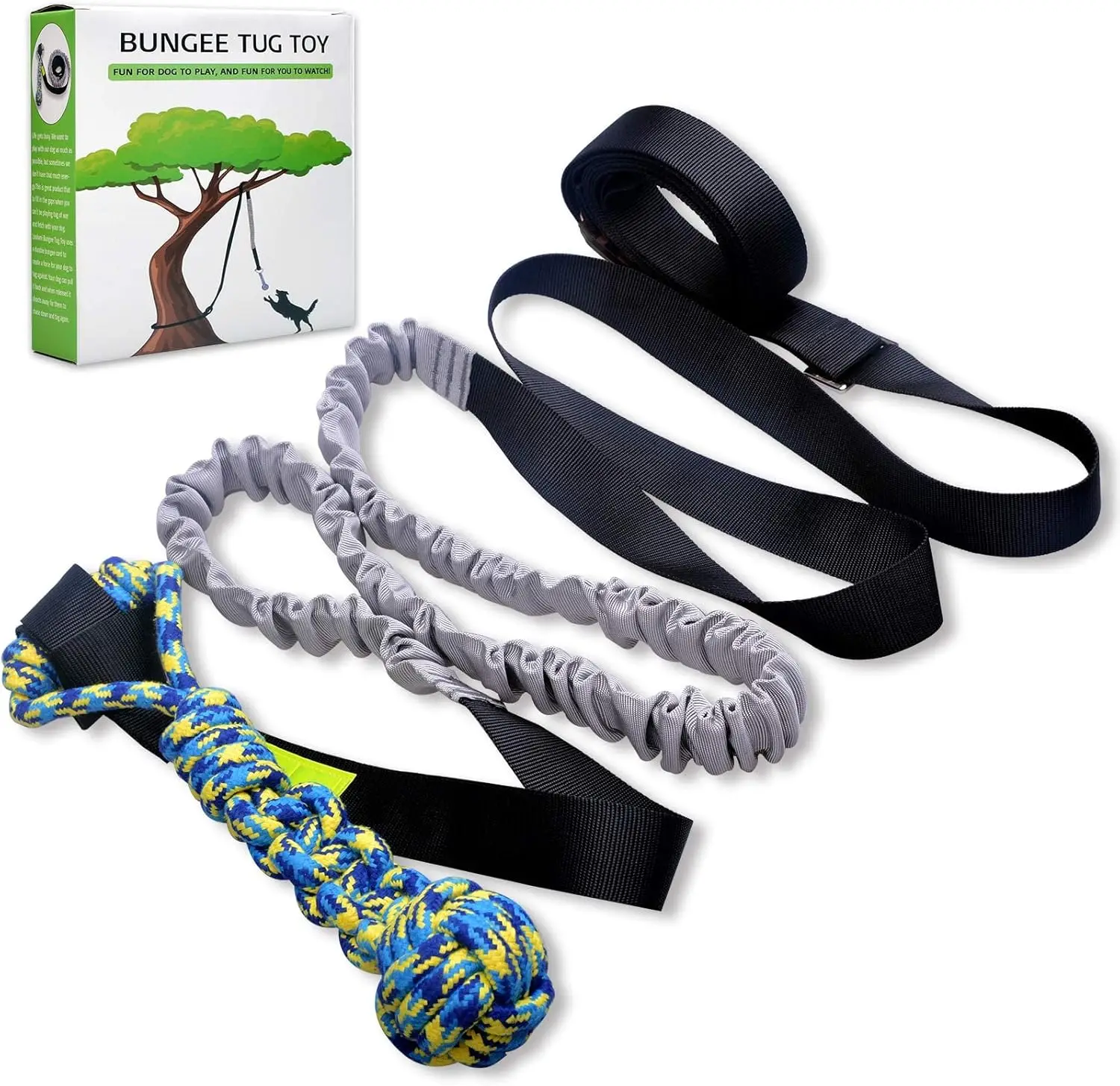 brinquedo de rebocador bungee para cães