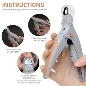 cortador de unhas led para cães e gatos