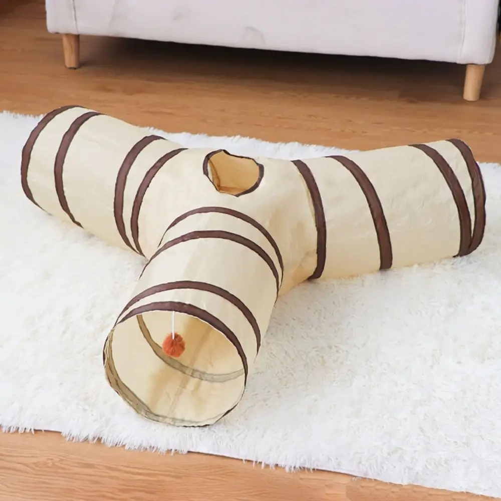 Túnel para Gatos e Coelhos de Poliéster Dobrável 25 cm - Imagem 3