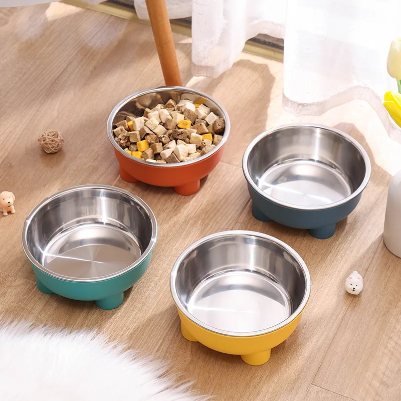 Tigela para Cães e Gatos de Aço Inoxidável 13,8 cm com Base Antiderrapante - Imagem 2
