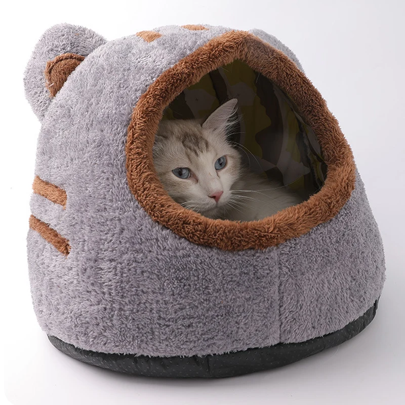 Cama Toca para Gatos em Pelúcia Formato Urso para Gatos de até 2,5 kg - Image 5