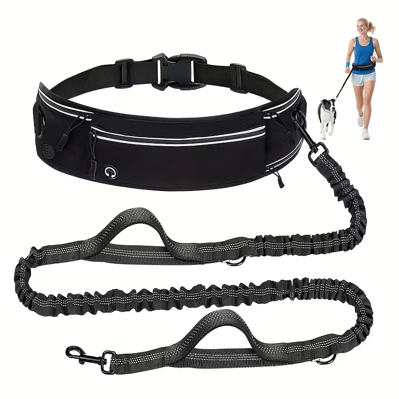 coleira para cães com bolsa de cintura