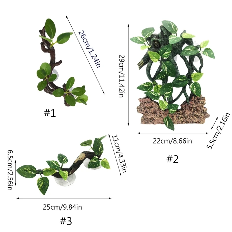 Planta de Canto para Terrário de Répteis com Ventosa - Image 6