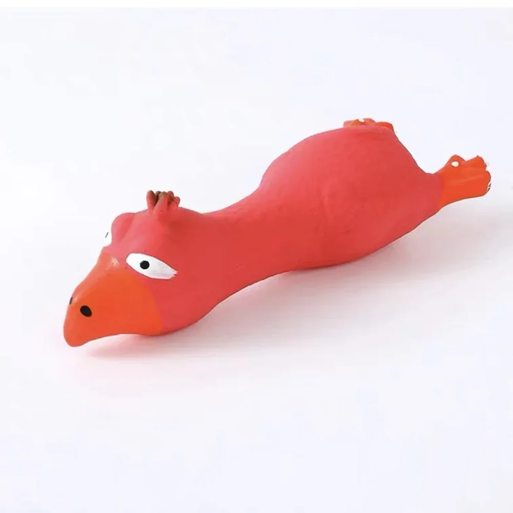 Brinquedo de Látex para Cães Pequenos e Médios Formato Frango - Imagem 3