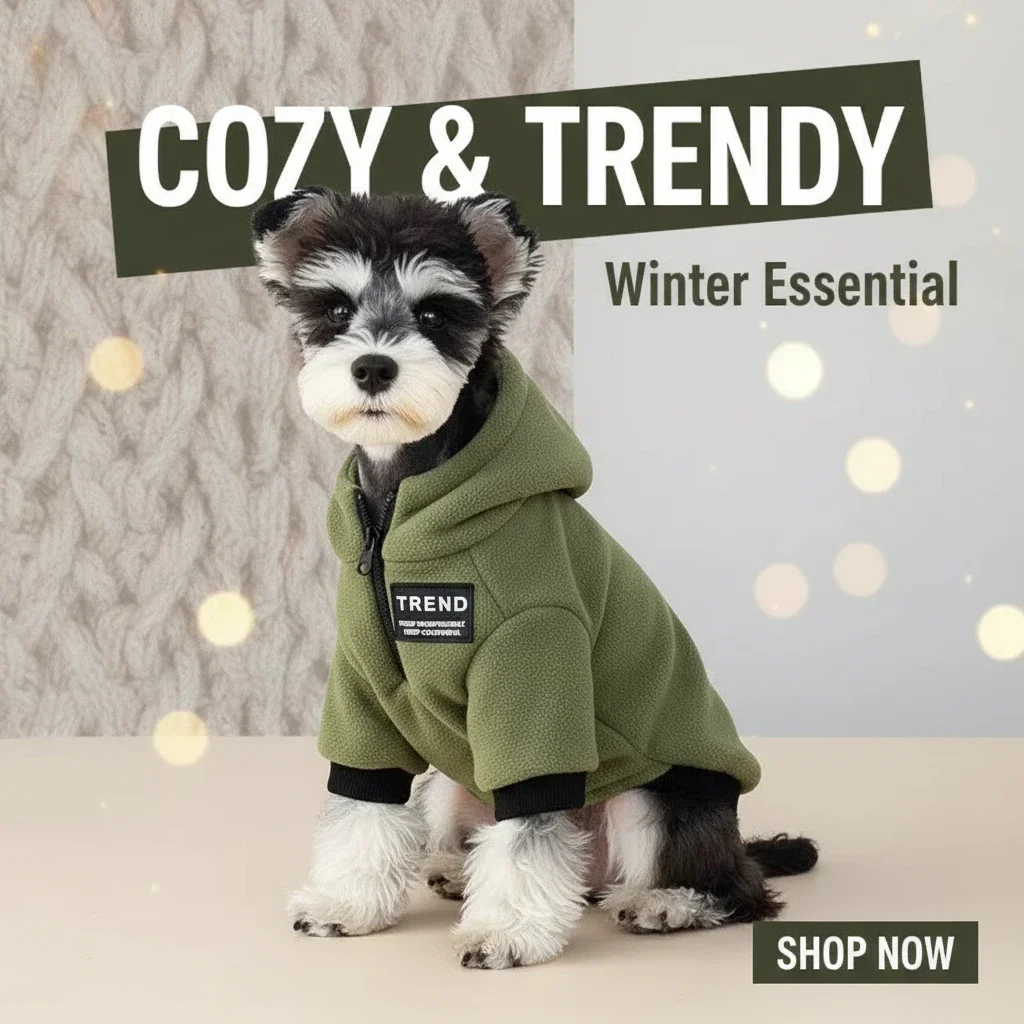 Moletom de Lã para Cães Pequenos Pulôver Térmico - Imagem 3
