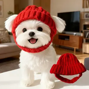 gorro de malha para cães pequenos