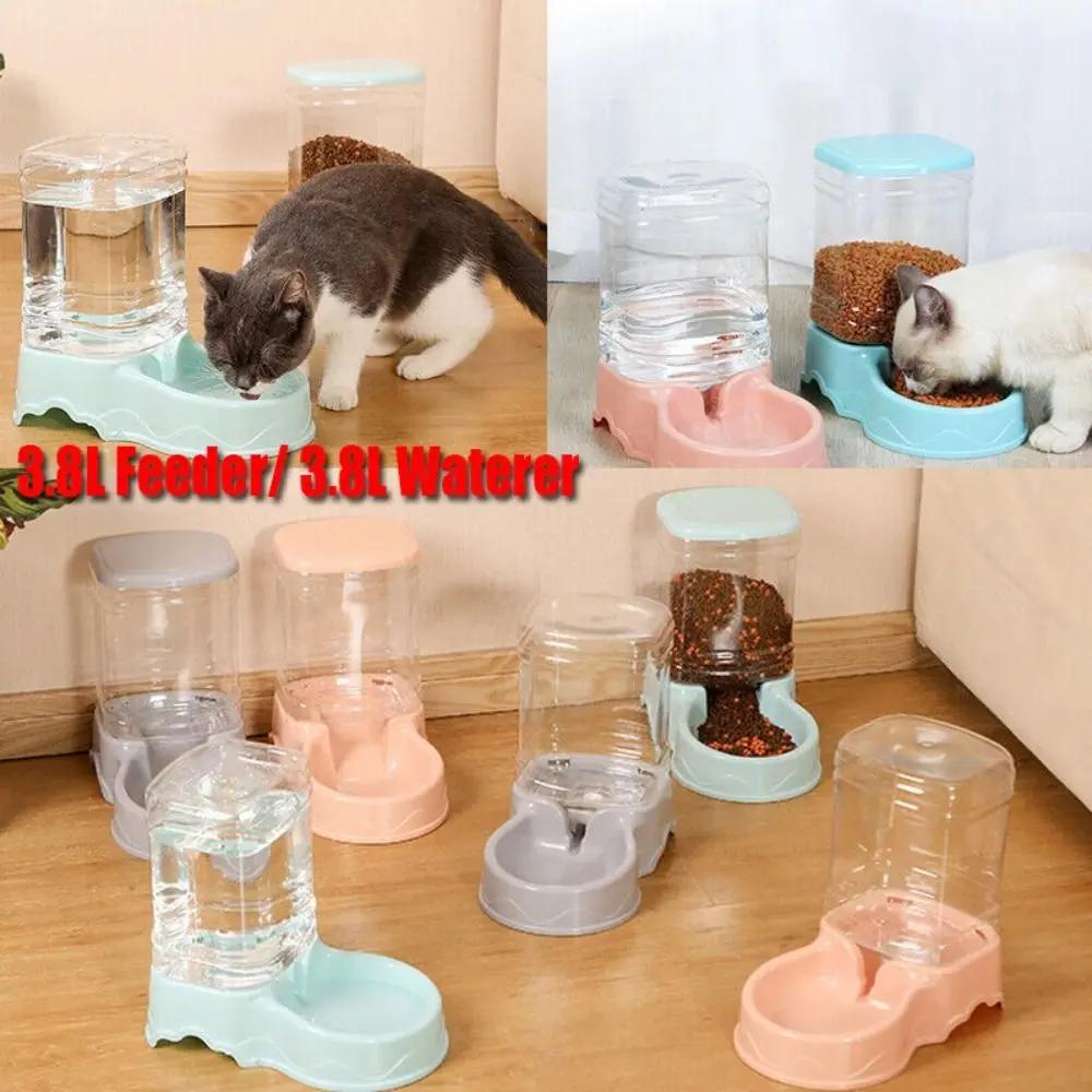 Alimentador Automático para Cães e Gatos de 3.8 L com Recipiente Transparente - Imagem 2