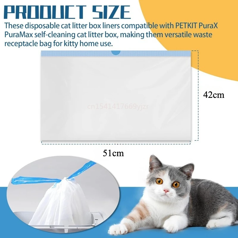 Sacos de Revestimento Petkit para Caixa de Areia Autolimpante Pura X - Imagem 6