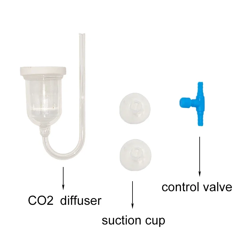 Difusor de CO2 para Aquário com Ventosa e Válvula de Controle - Imagem 4