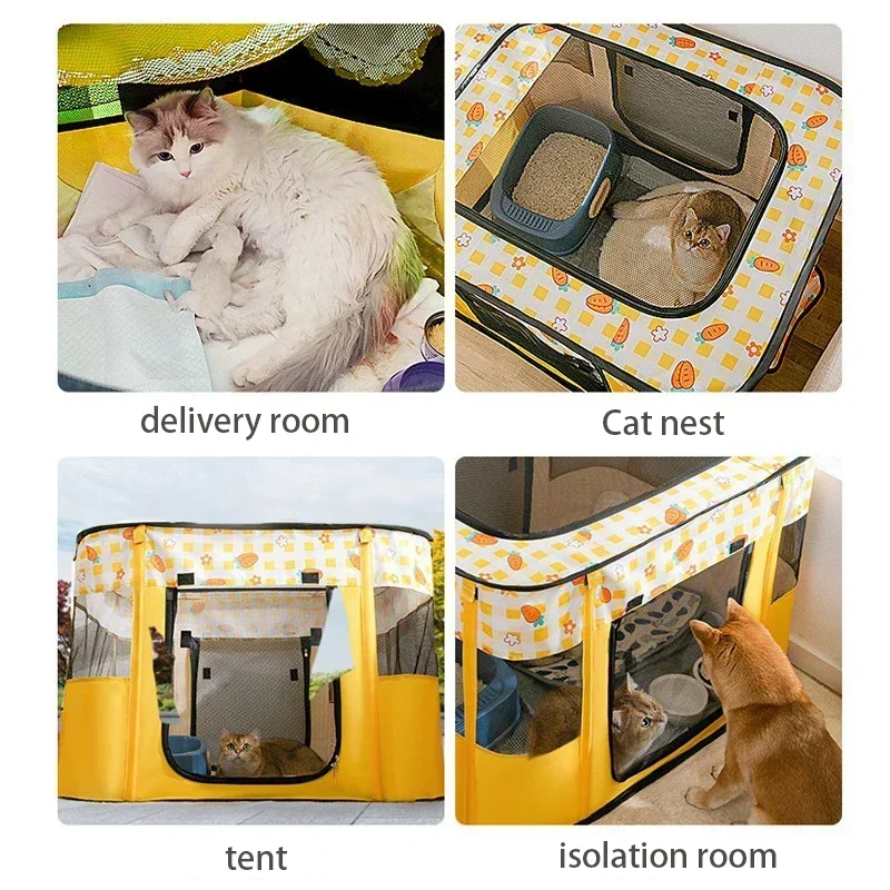 Tenda Dobrável para Gatos e Cães M 70x55x45 cm para Descanso - Imagem 6
