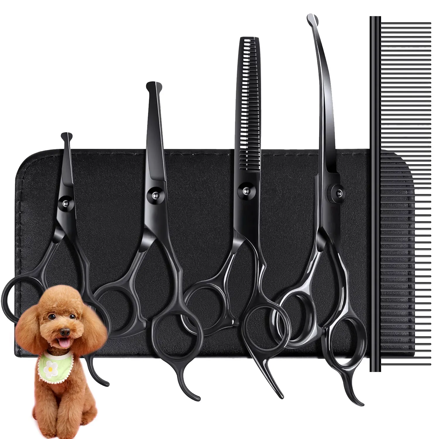 kit tesouras tosa cães e gatos