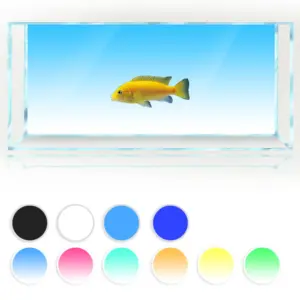 fundo de aquário decorativo em pvc amarelo