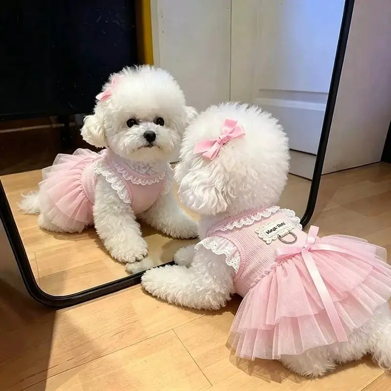Saia de Tule para Cães de Poliéster Leve para Primavera Verão - Image 2