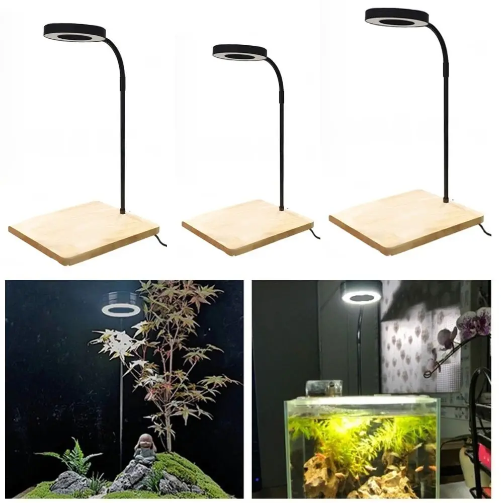 Lâmpada LED para Aquário 10 W com Placa de Madeira Altura Retrátil - Imagem 4