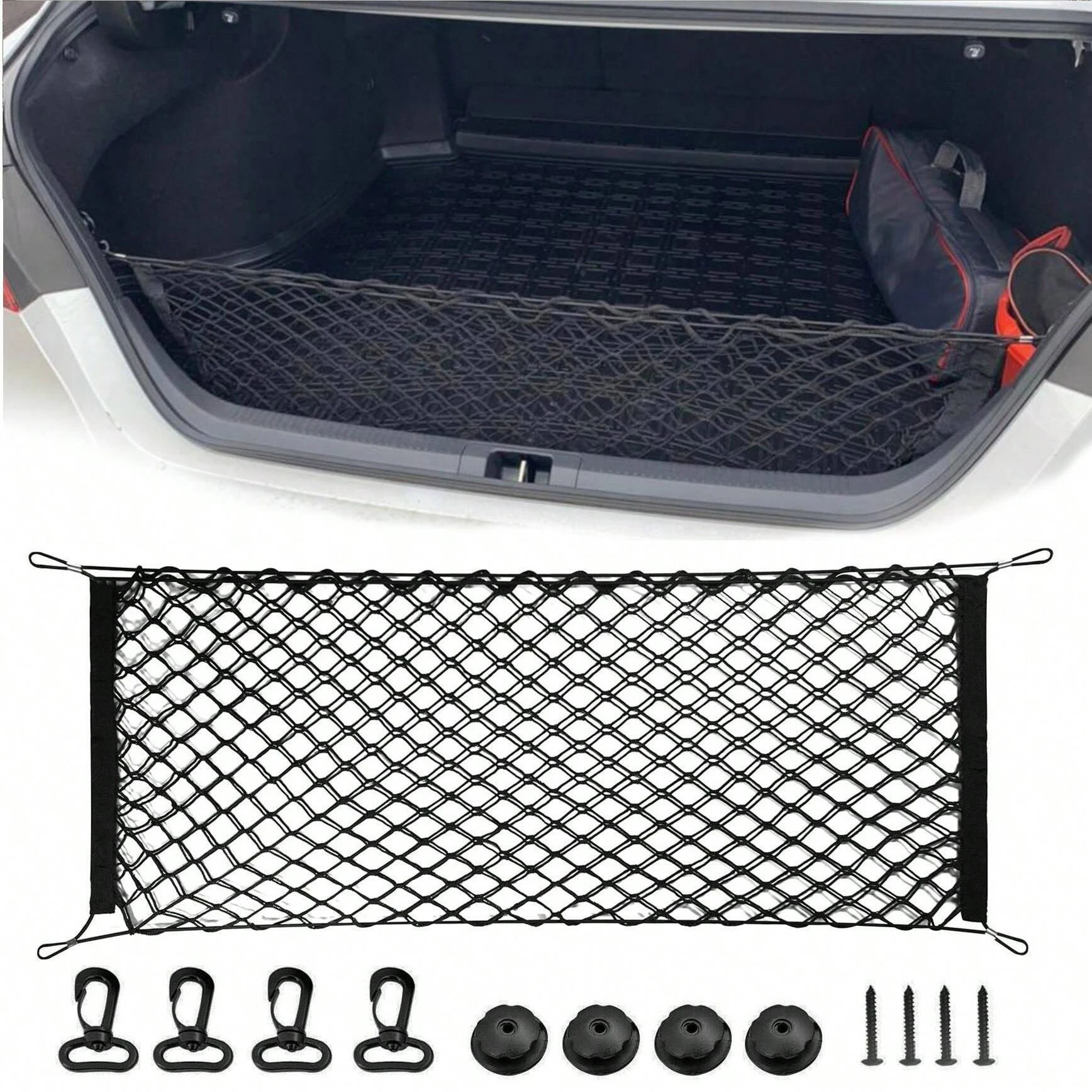 Rede de Proteção para Cães no Carro Universal Ajustável - Imagem 3