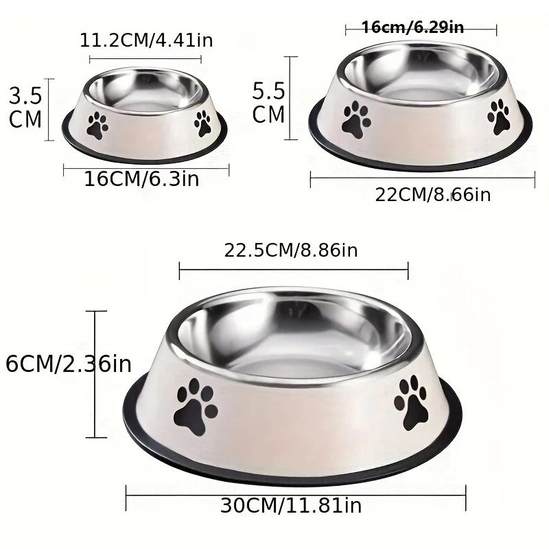 Tigela de Aço Inoxidável para Cães e Gatos com Recipiente para Ração - Imagem 6