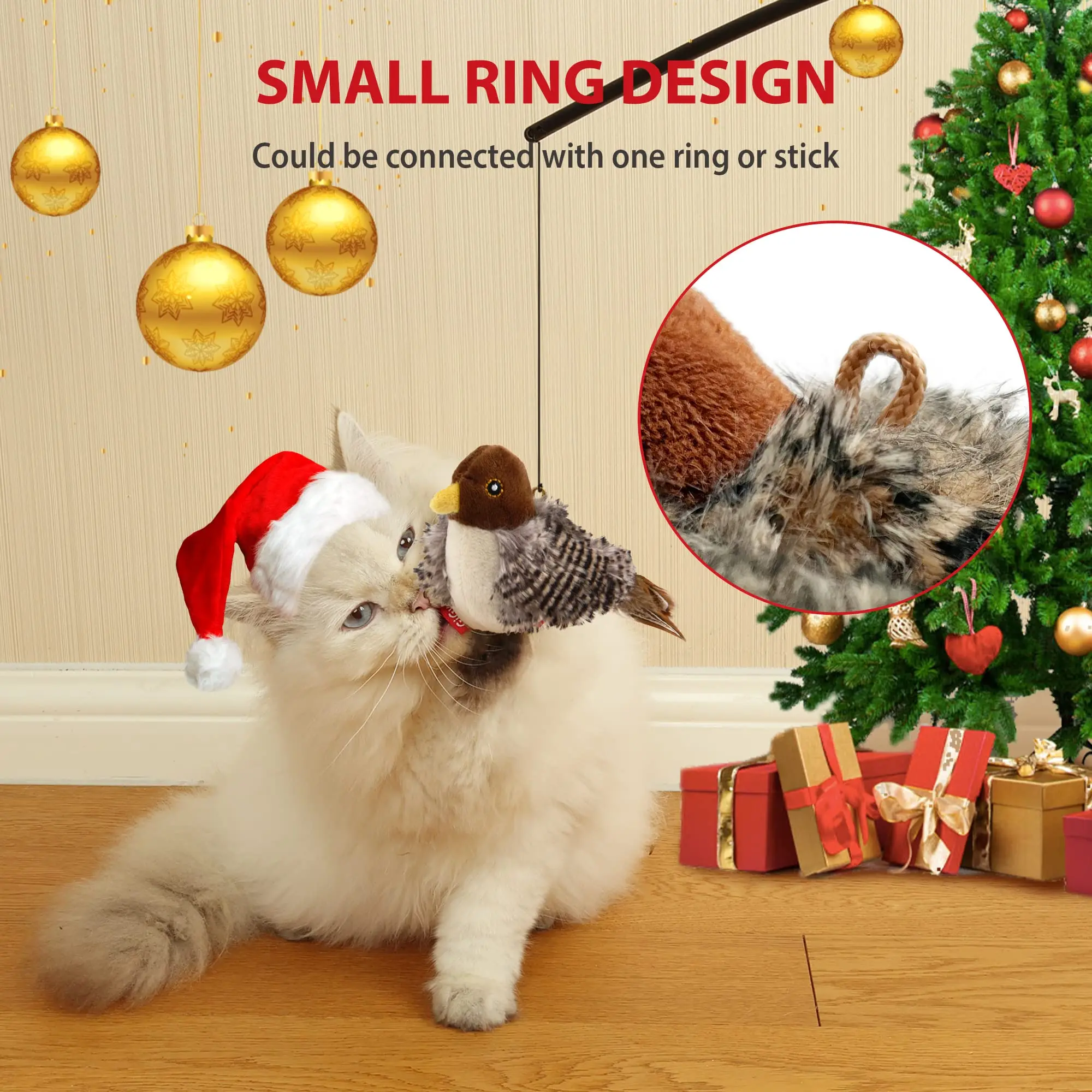 Gigwi Brinquedo Pássaro para Gatos com Som Interativo - Imagem 4