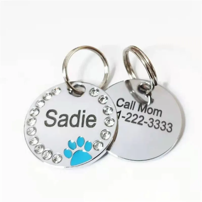 Plaquinha de Identificação para Cães e Gatos de Aço Inoxidável 25mm - Imagem 5