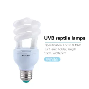 lâmpada UVB 5.0 para répteis
