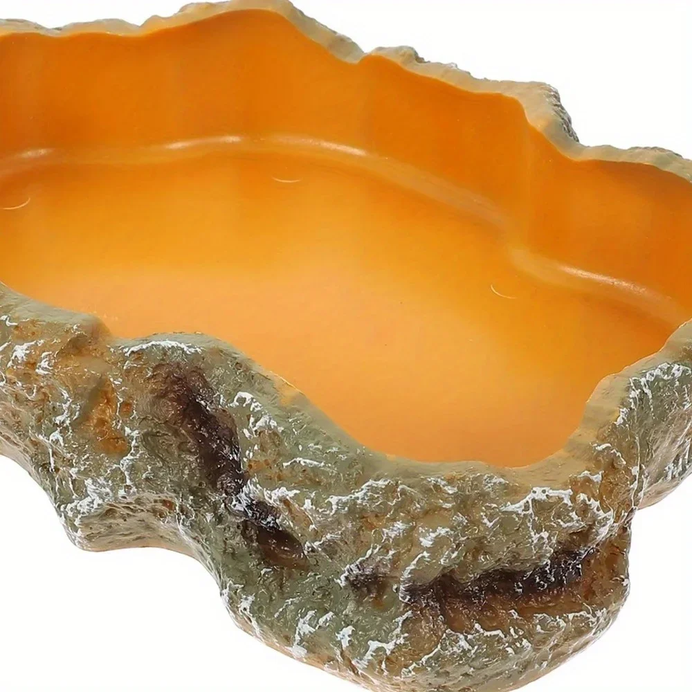tigela de água para répteis de resina