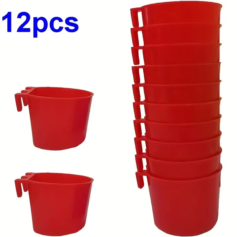 Alimentador para Aves com Ganchos Kit 12 Peças para Gaiola - Imagem 2