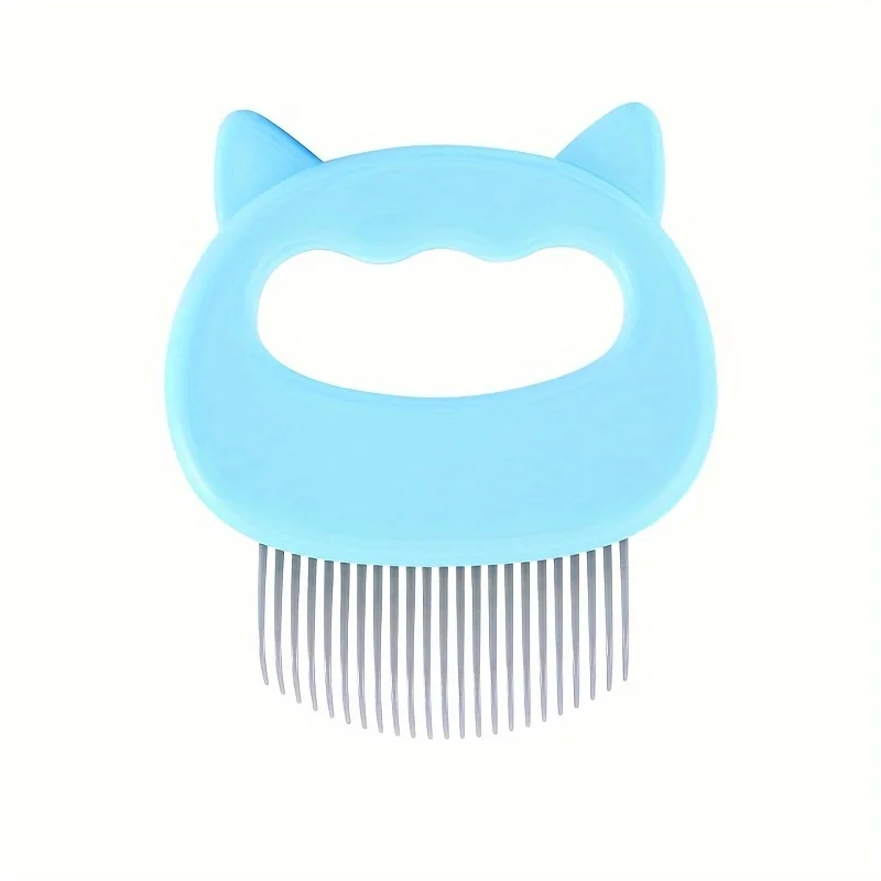 Escova de Grooming para Gatos de Plástico Durável com Massagem Suave - Imagem 2