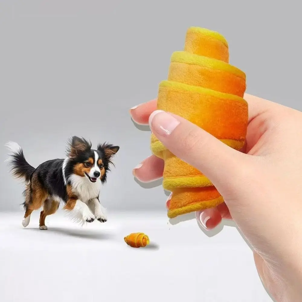 Brinquedo de Pelúcia para Cães em Formato de Croissant 37 cm com Compartimento para Petiscos - Imagem 2