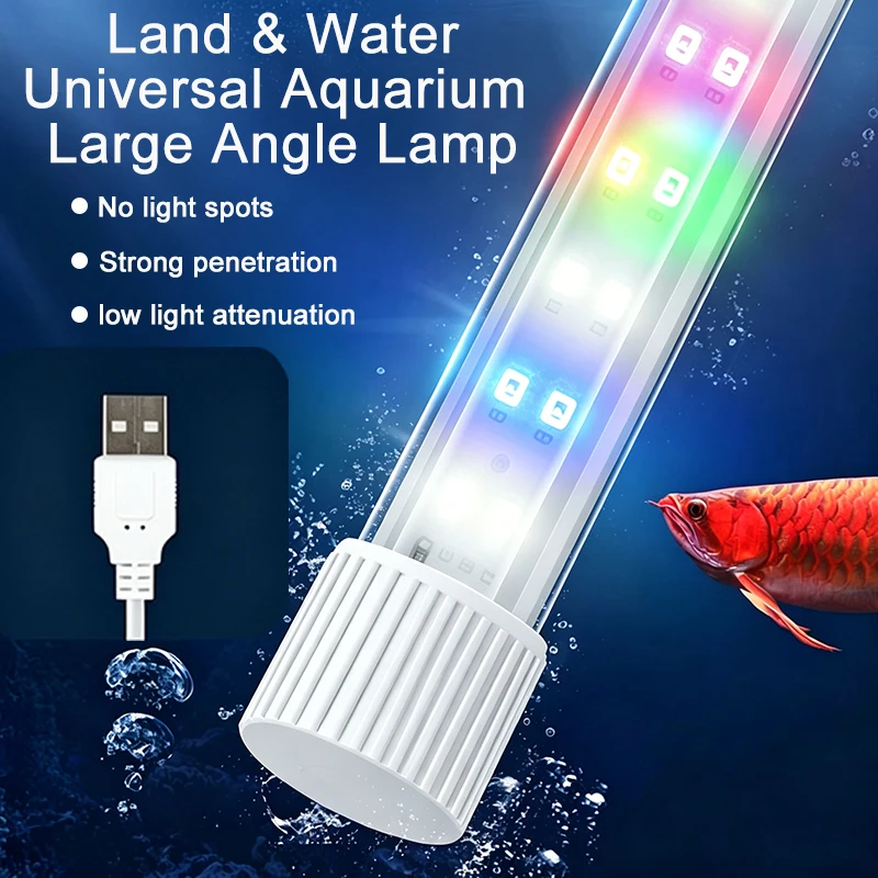 Luz LED Submersível para Aquário USB RGB com Ventosas - Imagem 5