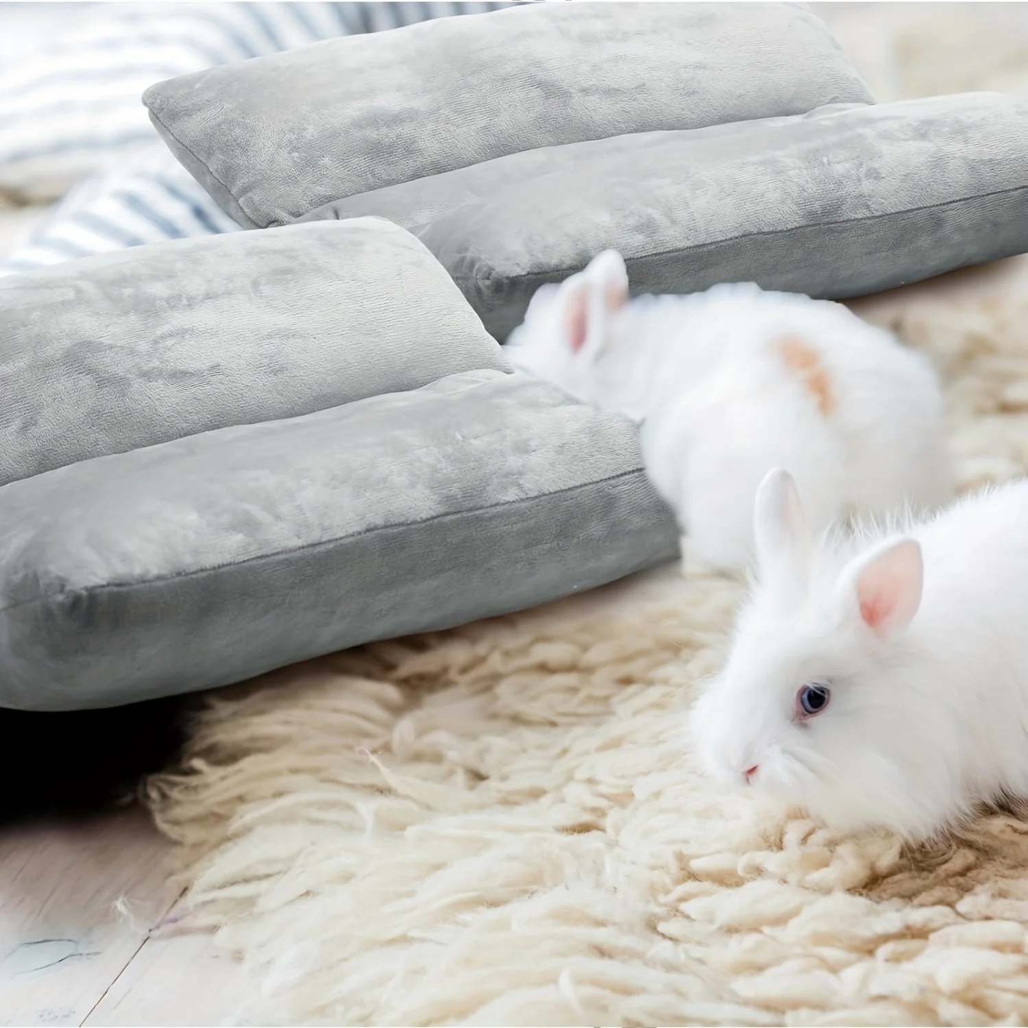 Cama para Coelhos de Pelúcia para Porte Pequeno e Médio - Image 4