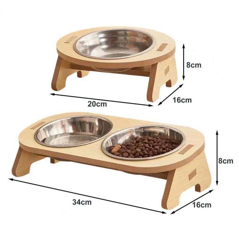 Comedouro Duplo para Gatos e Cães com Base Estável Antiderramamento - Imagem 6