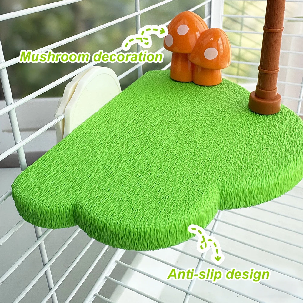 Plataforma de Pousar para Pássaros com Bola de Sino Removível - Imagem 4