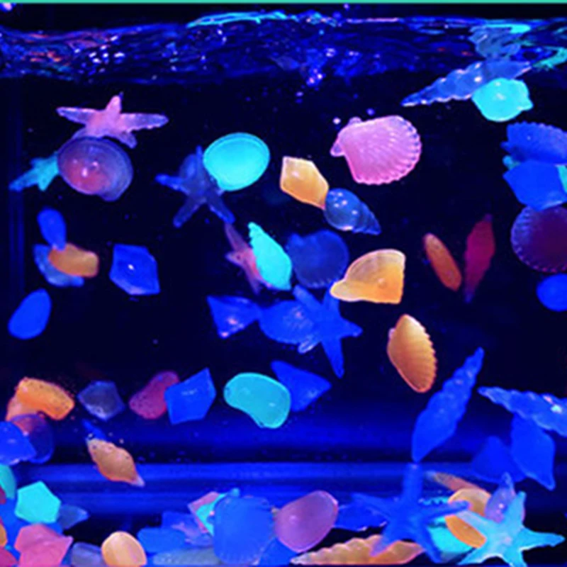 Pedras Luminosas para Aquário 50 pçs Formato Concha 2-4 cm - Imagem 4