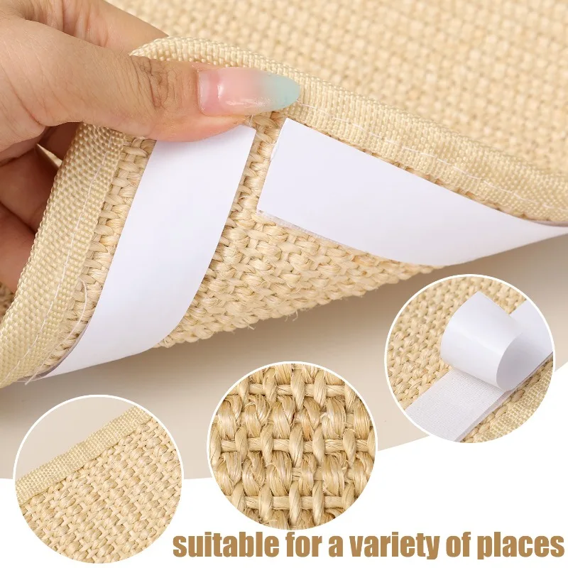 Tapete Arranhador para Gatos de Sisal 30x30 cm Protege o Sofá - Imagem 5