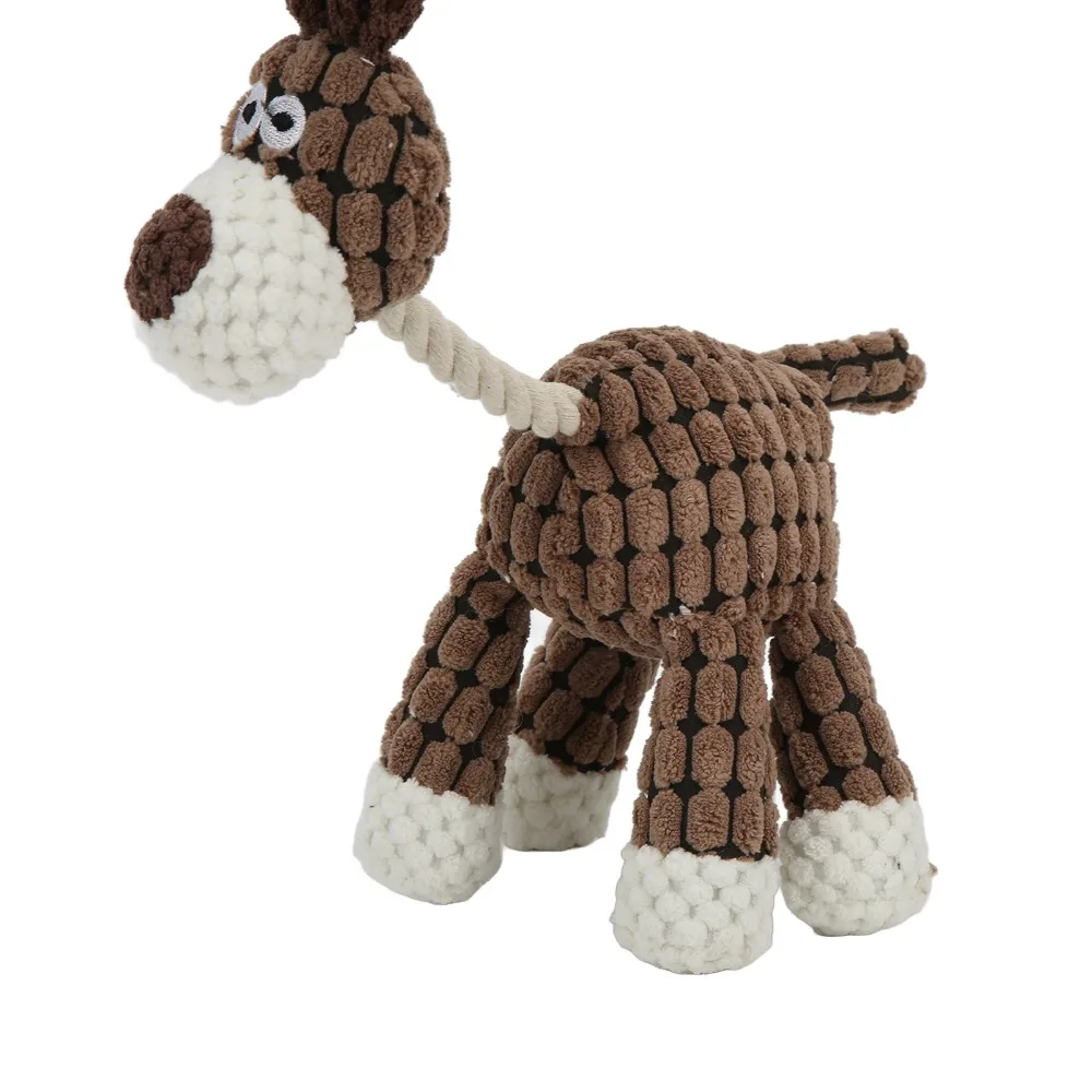 Brinquedo para Cães de Veludo com Apito e Textura Macia - Imagem 3