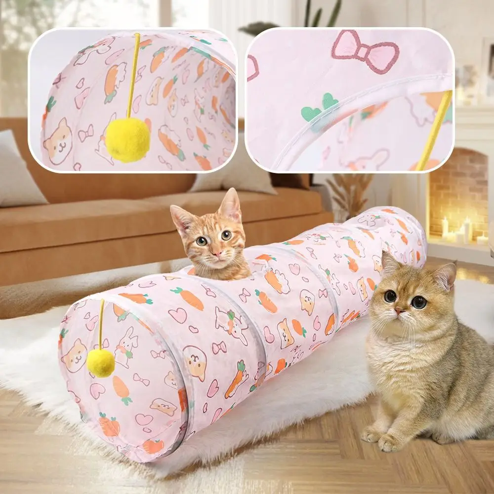 Túnel para Gato de Poliéster e Fio de Aço Dobrável para Viagem - Image 5