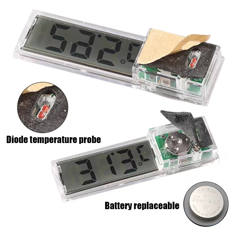 Termômetro Digital LCD para Aquário Externo Mede Temperatura - Imagem 3