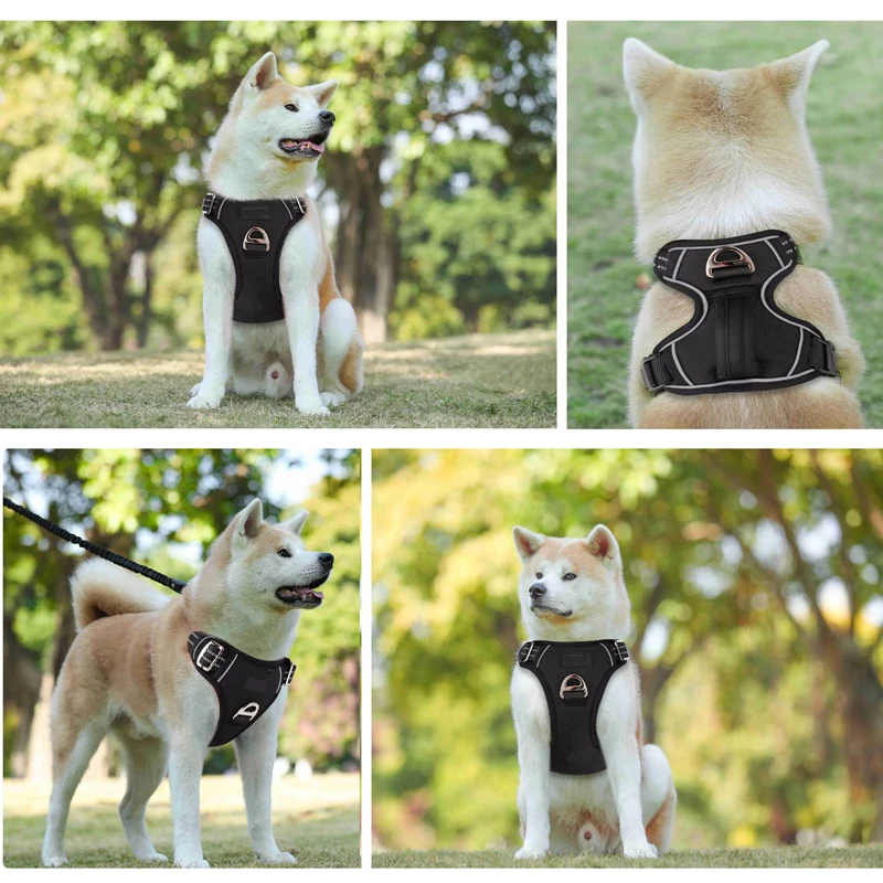 Coleira Peitoral Benepaw para Cães com 2 Clipes e Faixa Refletiva - Imagem 5