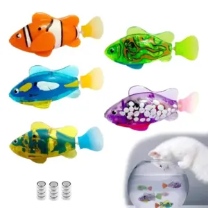 brinquedo para gato robô interativo led
