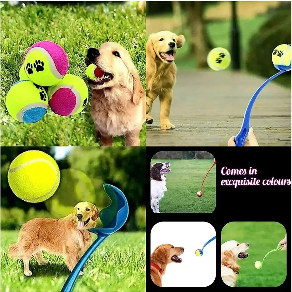 Lançador de Bolas para Cães 38 cm Leve com Cabo Ergonômico - Imagem 5